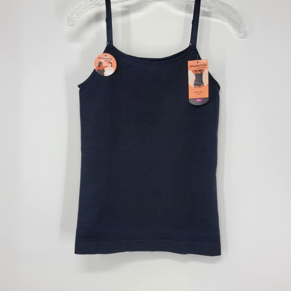 Shapermint Essentials Cami Black Women's Plus 3X